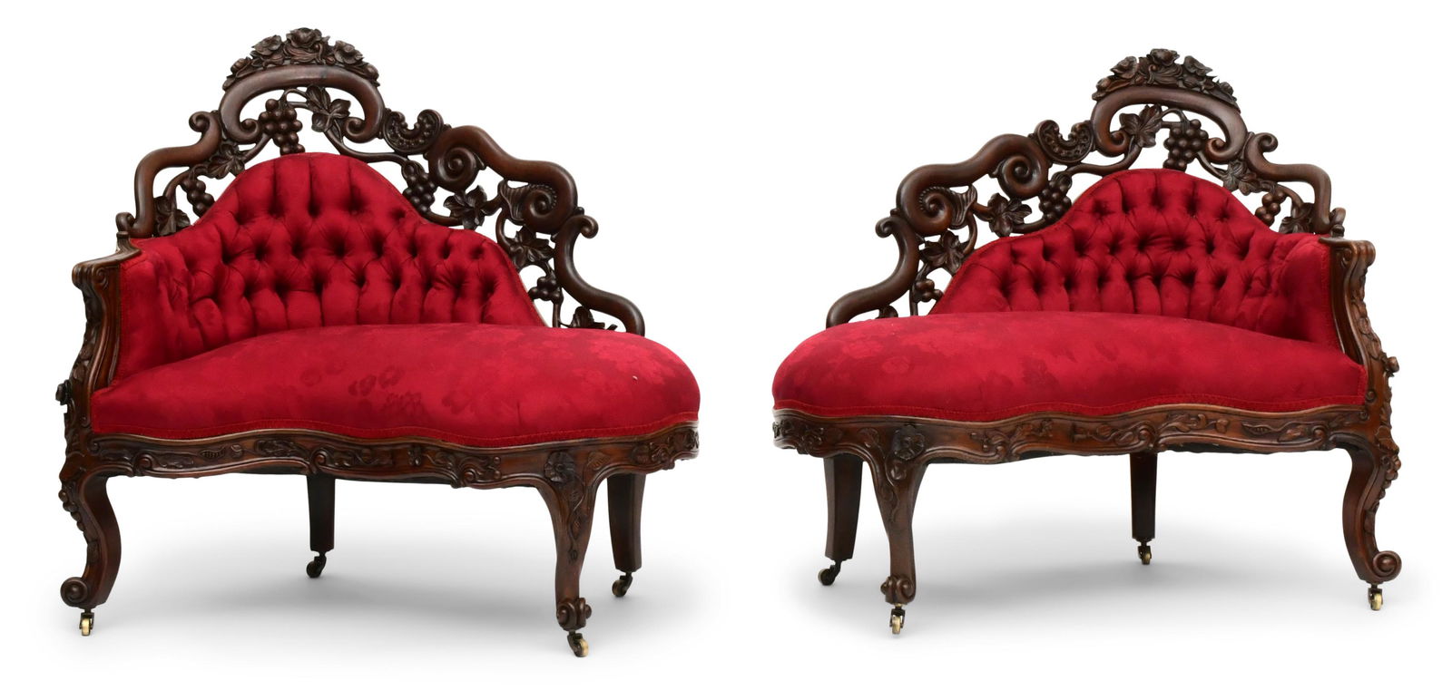 Pair of John H. Belter Rosewood Meridians (1 of 9)