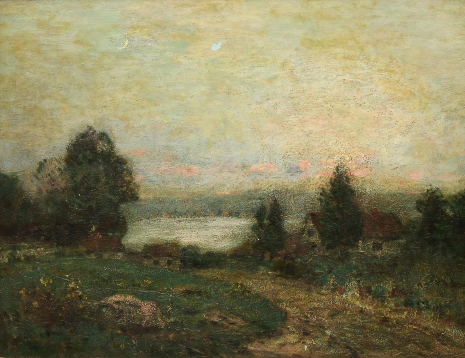 Late 19th Century Landscape, Oil on Board, Signed (1 of 8)