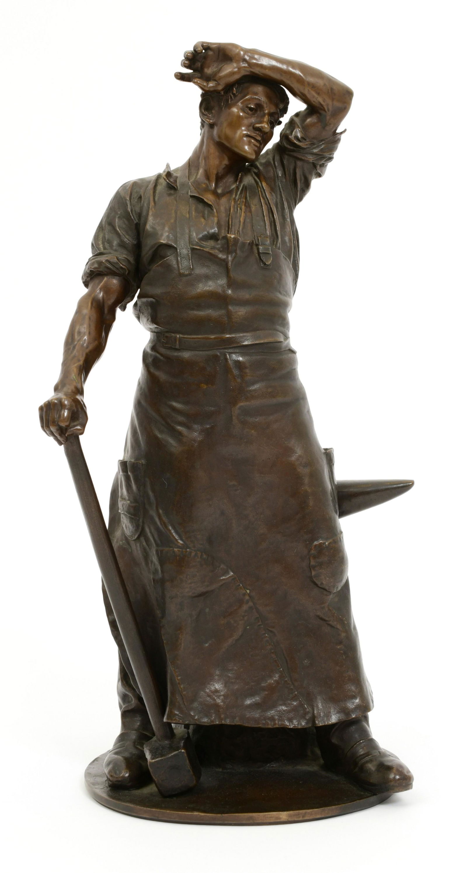 Gerhard Adolf Janensch (1860-1933) for Hermann Gladenbeck (1827-1918), "The Ironworker" (1 of 8)