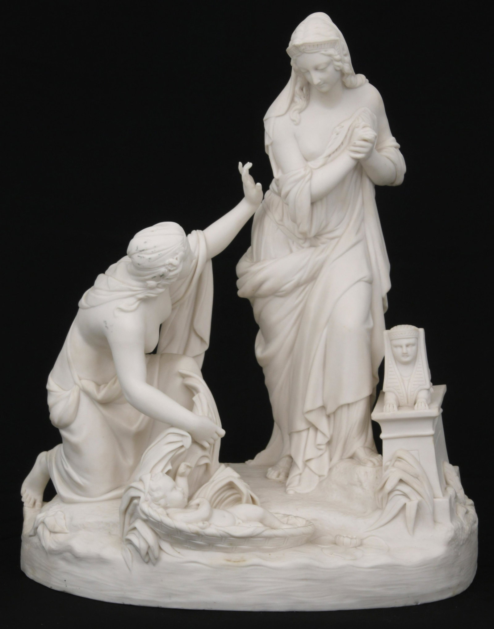 William Beattie Parian Ware Grouping, "Finding of Moses" (1 of 12)