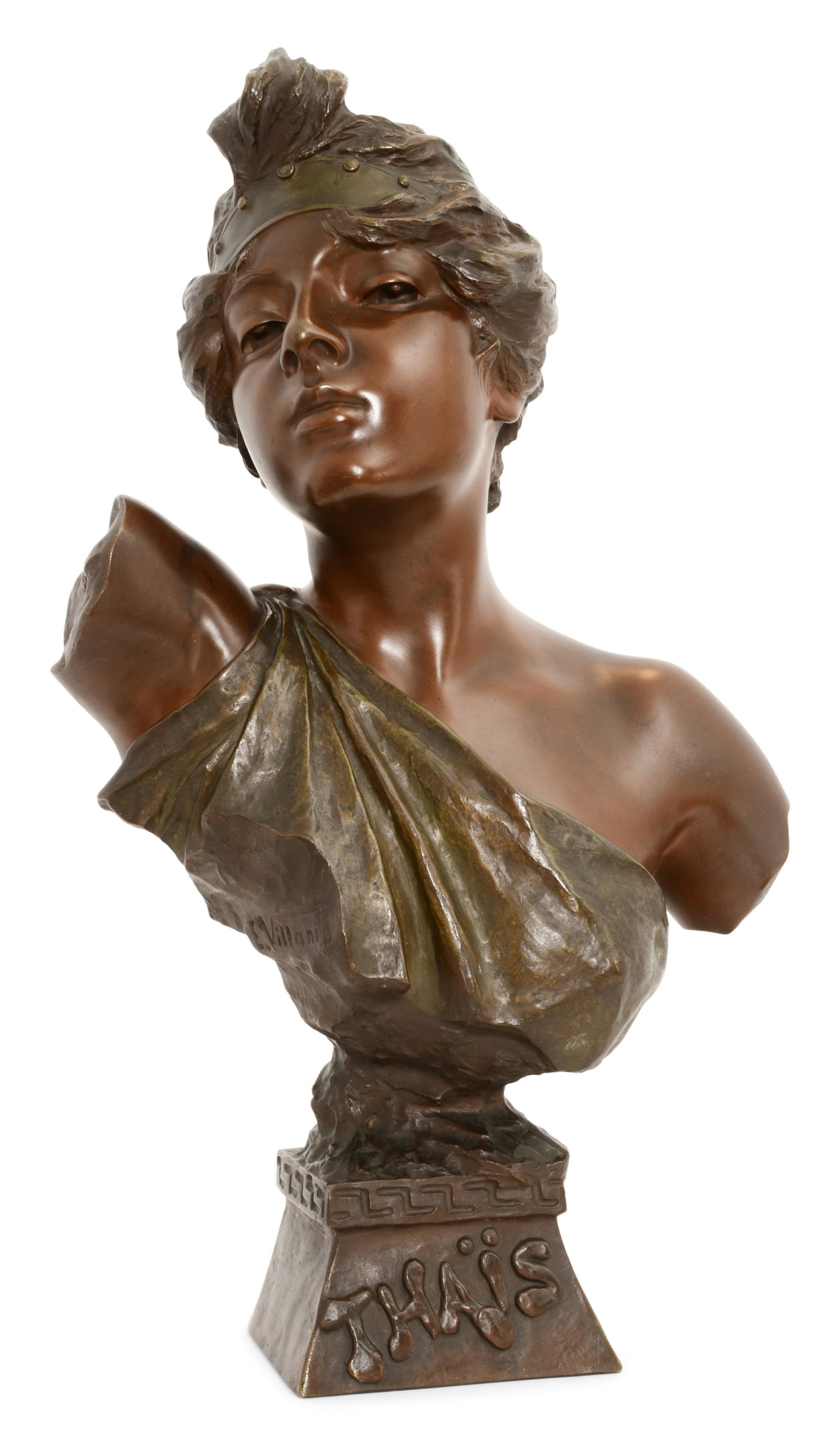 Emmanuel Villanis (French, 1858-1914), Bust of a Woman, "Thais" (1 of 7)