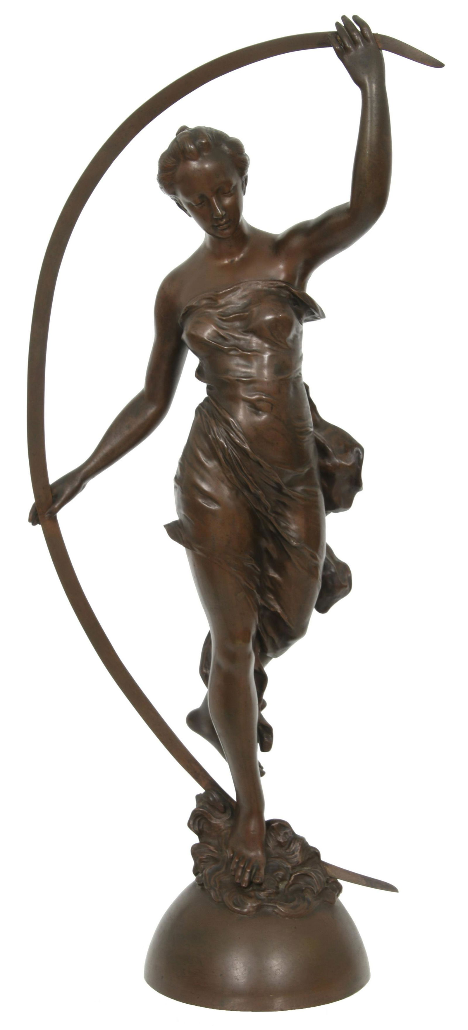 French Patinated Bronze Sculpture of a Woman (1 of 11)