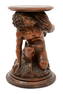 Italian Carved Fruitwood Figural Pedestal