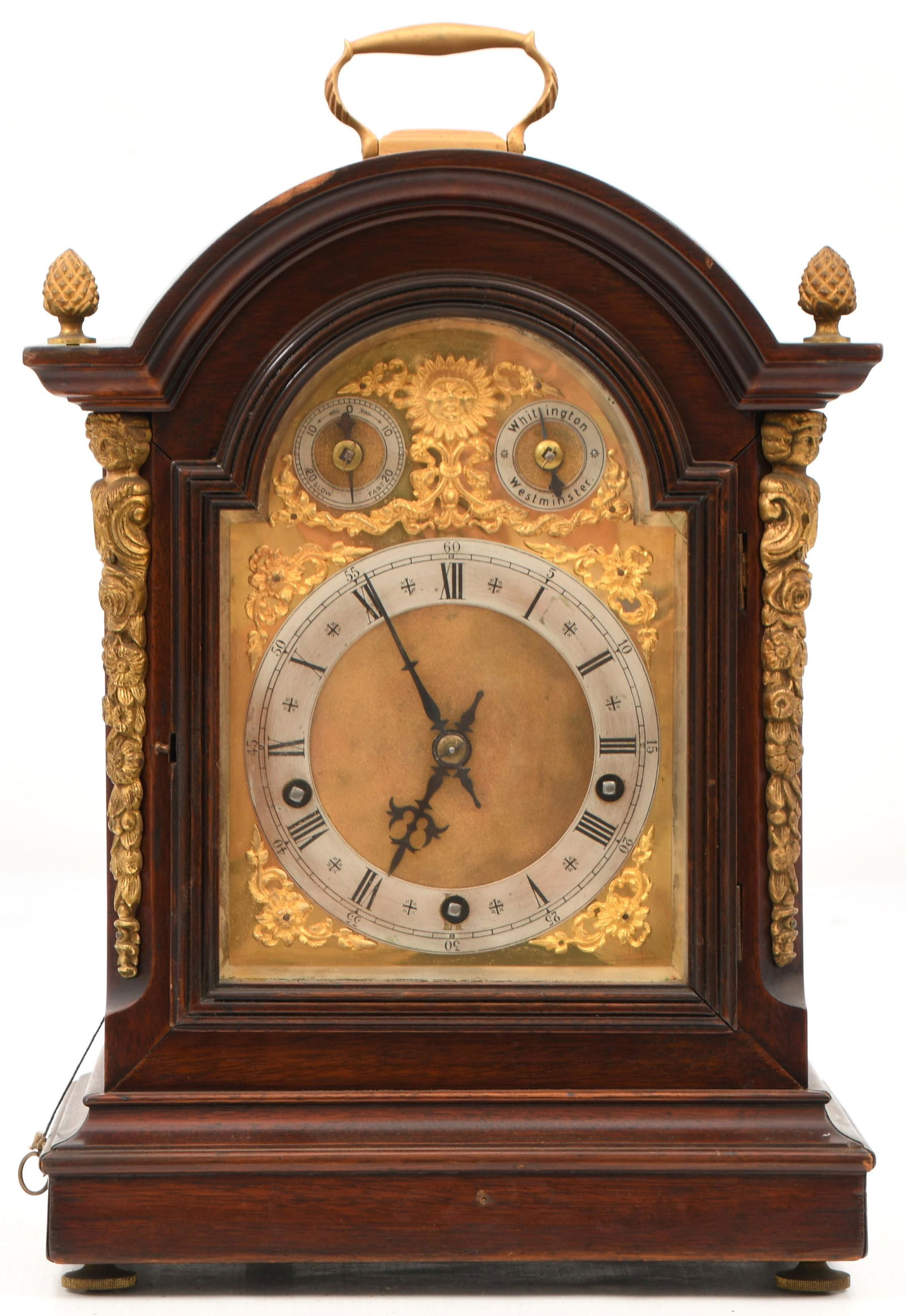Winterhalder & Hofmeier Mahogany Bracket Clock (1 of 9)