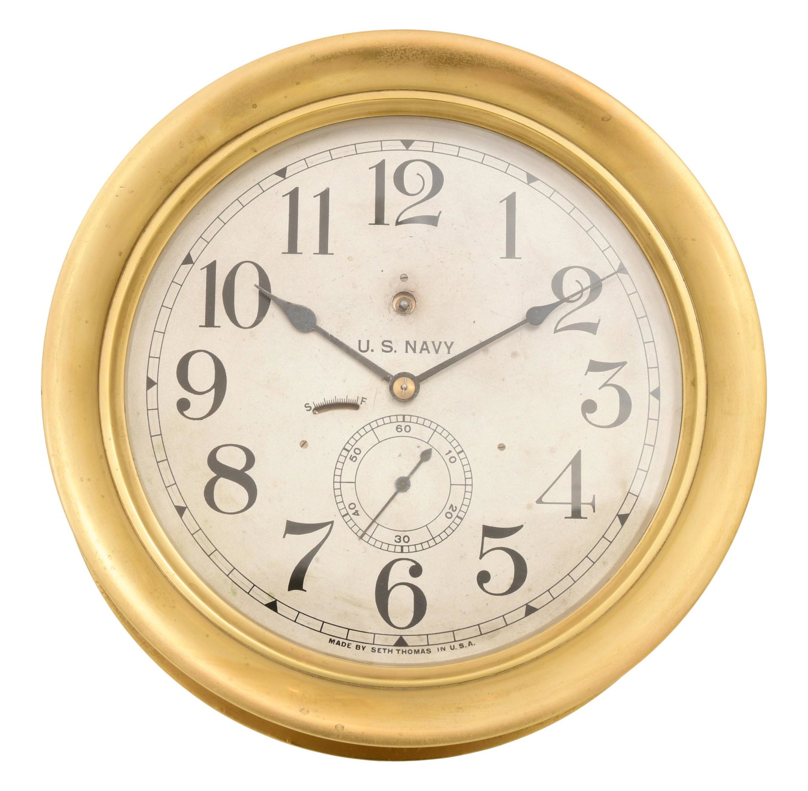 Seth Thomas U.S. Navy Pilot House Clock (1 of 7)