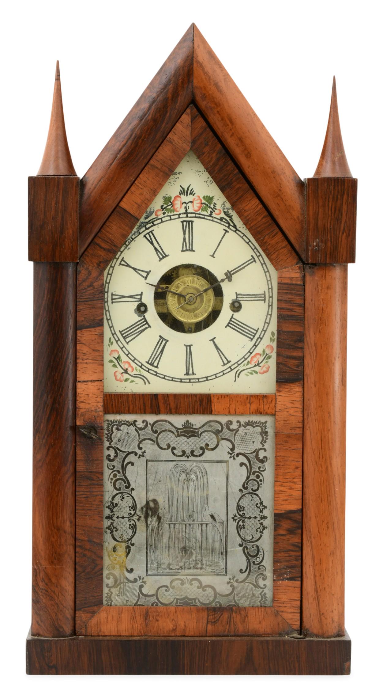 Chauncey Jerome Fusee Steeple Shelf Clock (1 of 11)