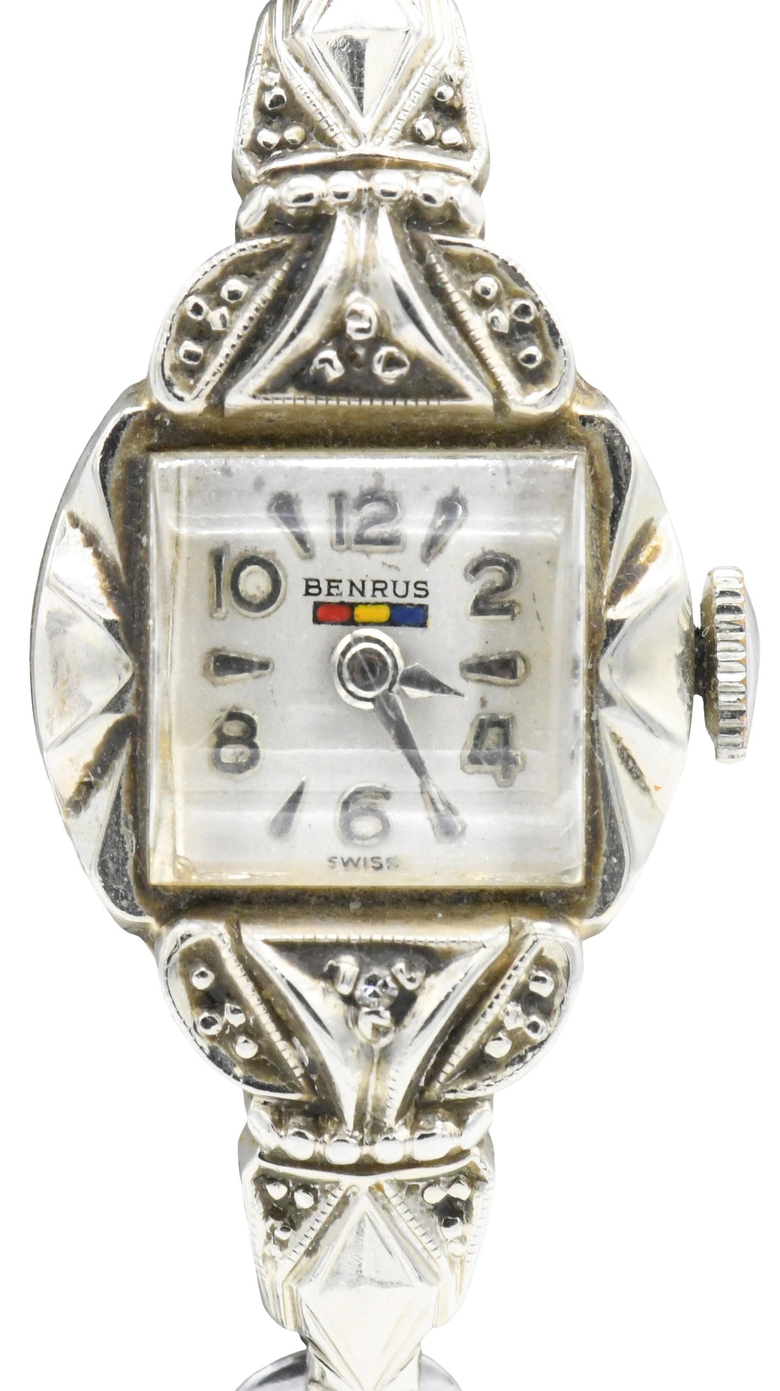 Benrus 14K White Gold Wristwatch (1 of 1)