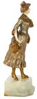 240: G. Omerth Bronze & Ivory Woman - 4