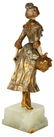 240: G. Omerth Bronze & Ivory Woman - 9