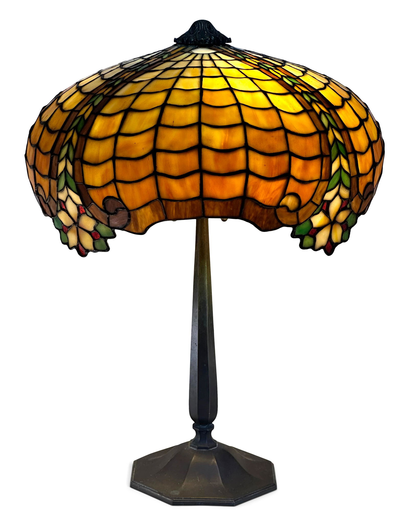 Gorham Mfg. Co. Floral Table Lamp (1 of 7)