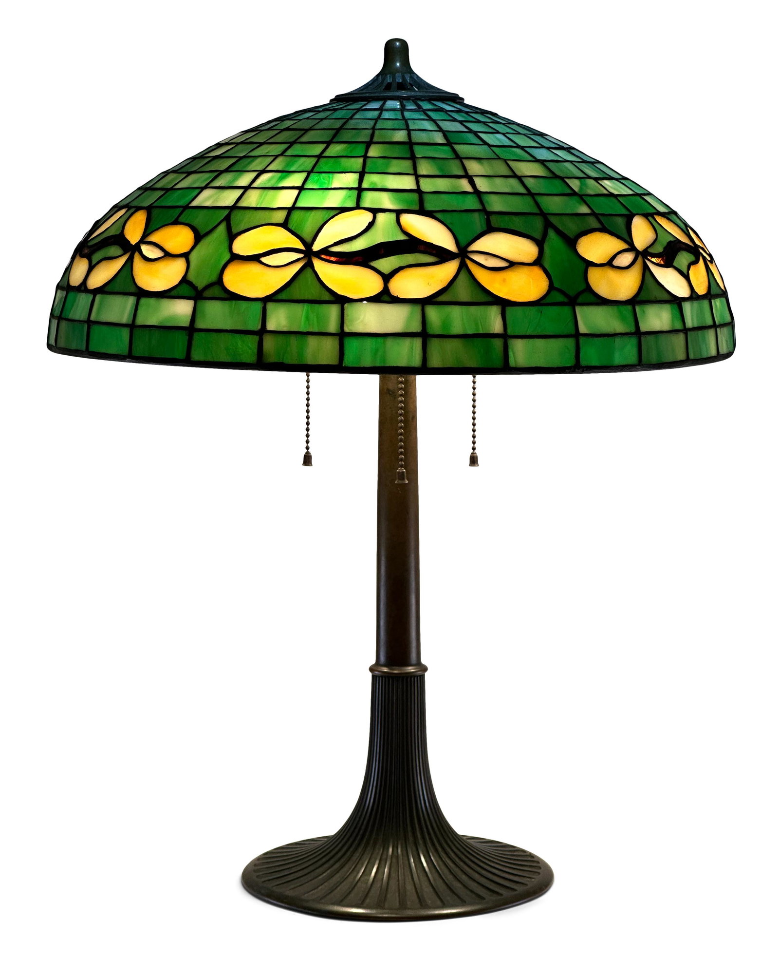 Suess Ornamental Glass Co. Floral Table Lamp (1 of 8)