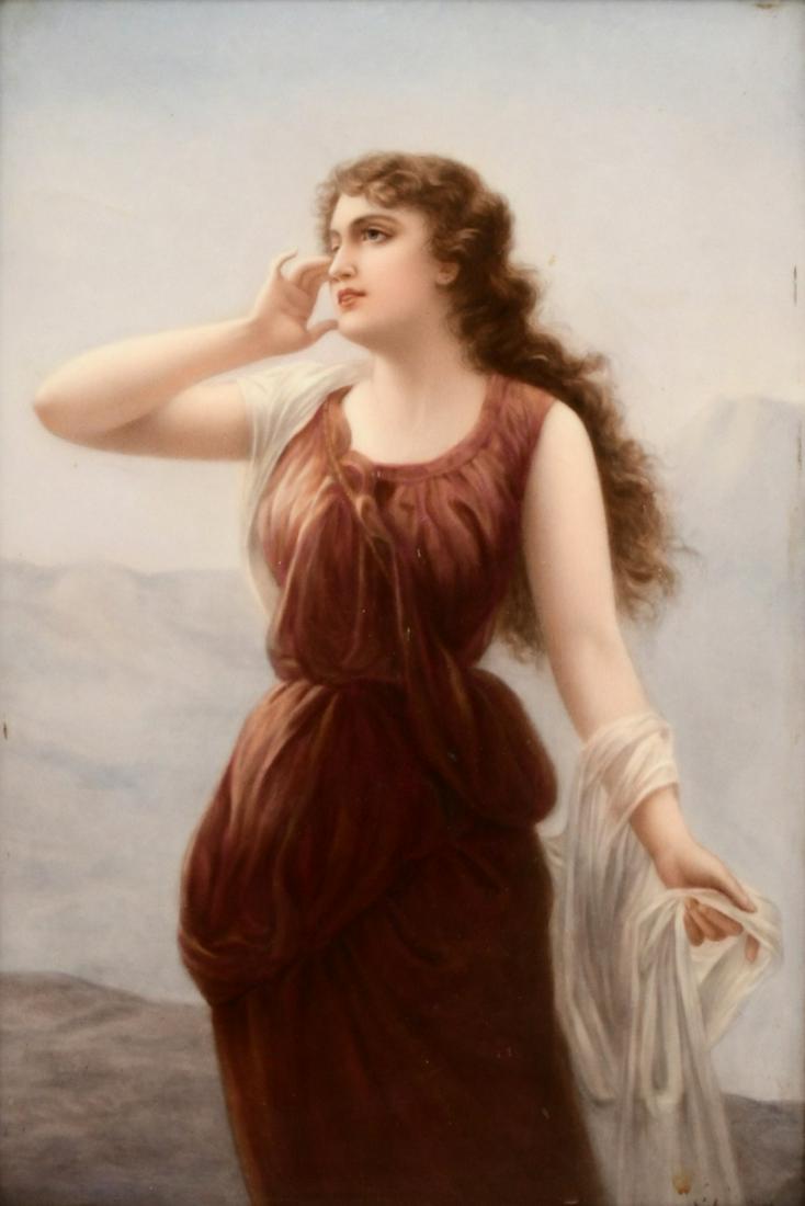 Berlin (K.P.M.) Porcelain Plaque of a Woman, "Echo" (1 of 7)