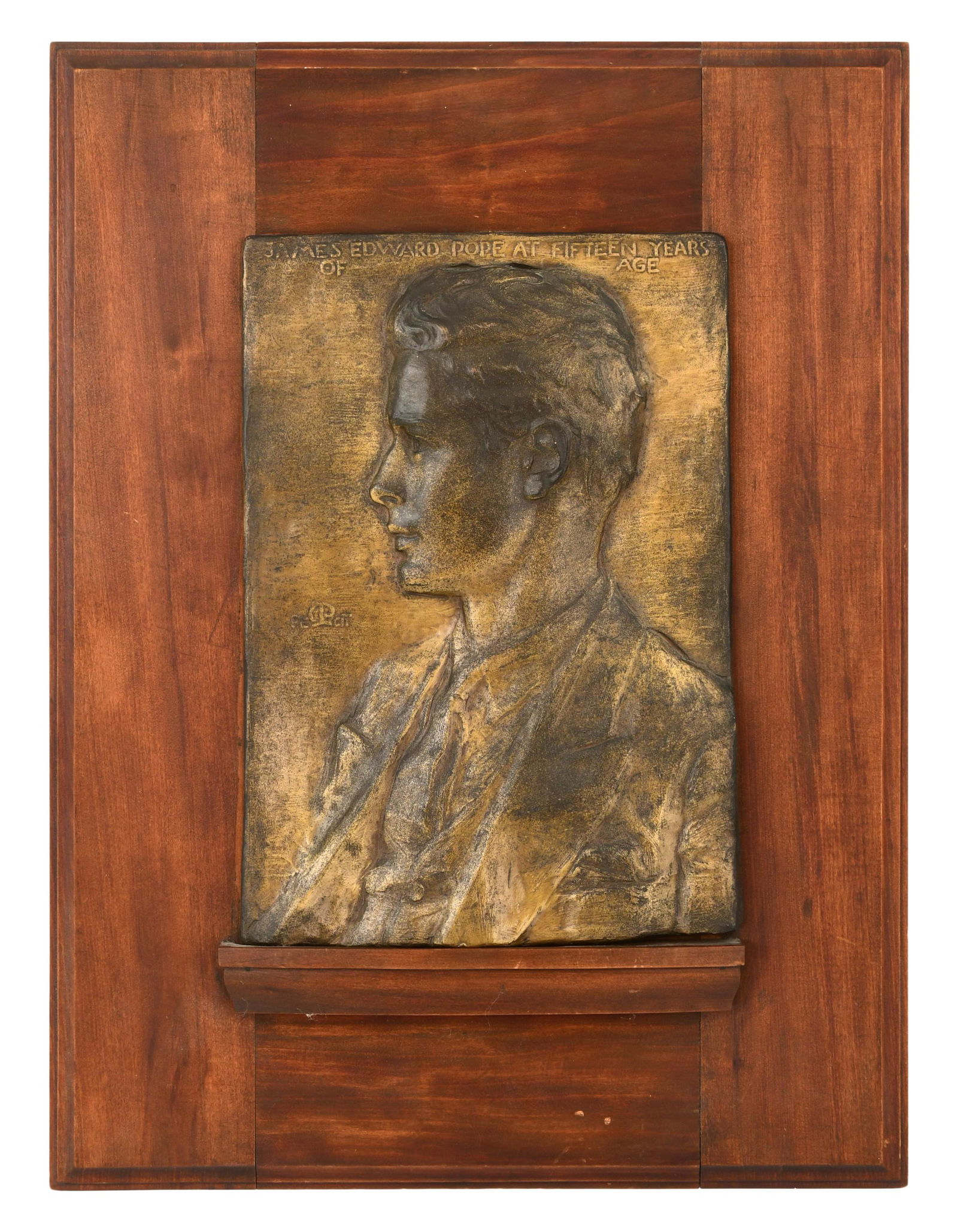 American Bronze Plaque of James Edward Pope (1 of 6)