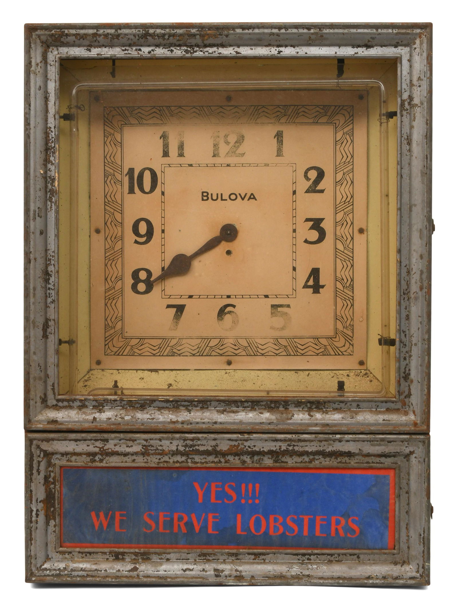 Bulova Neon Advertising Clock by the Federal Neon Clock Corporation: Bulova Neon Advertising Clock by the Federal Neon Clock Corporationearly 20th centurysigned with metal tag22 x 16 x 6 1/4 inchesProvenance: Private Collection, New Jersey