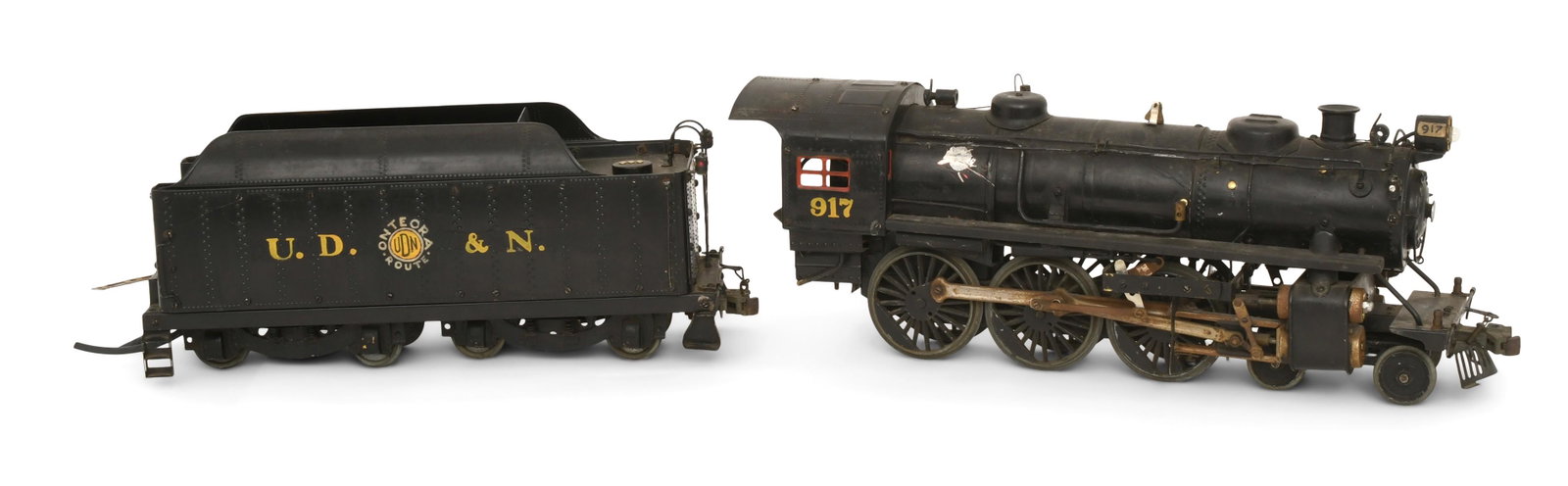 American Model Train and Tender: American Model Train and Tender 20th century 7 1/2 x 22 x 5 1/2 inches Provenance: Private Collection, New York