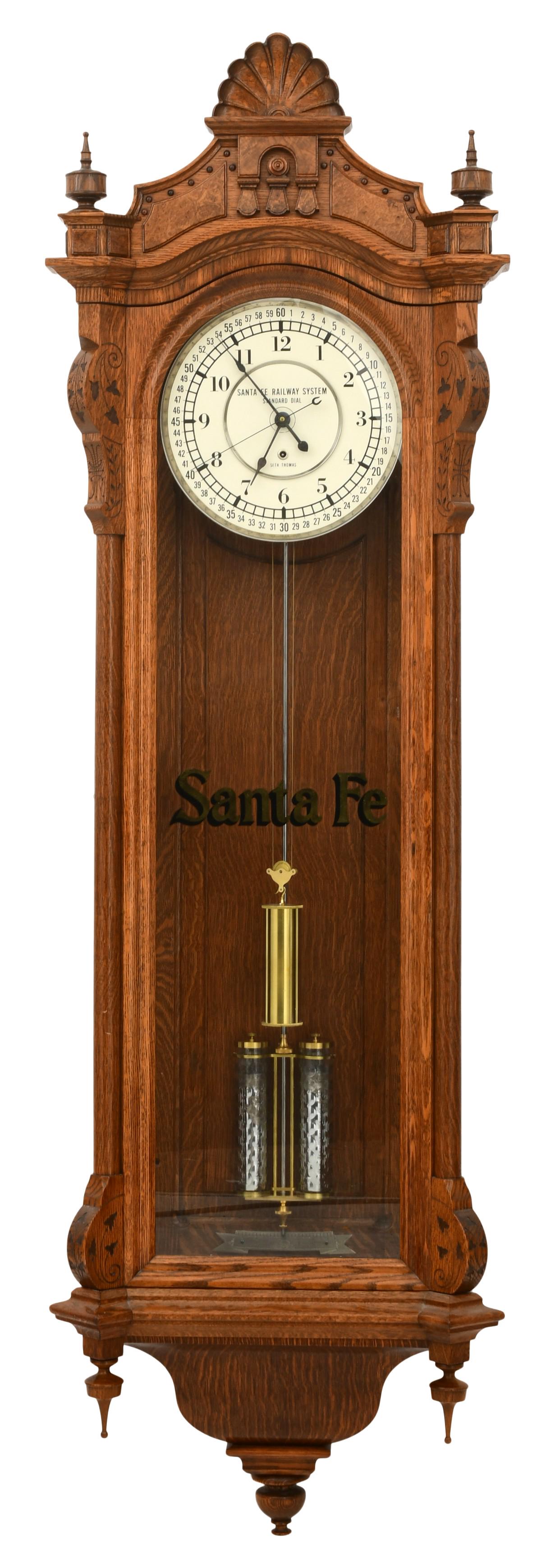 Seth Thomas "Regulator No. 19" Wall Clock, Santa Fe Railway System (1 of 10)