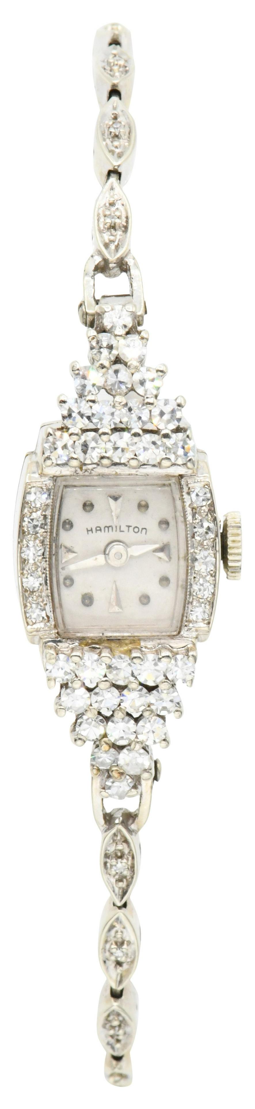 Hamilton 14K Gold & Diamond Lady's Wristwatch (1 of 3)