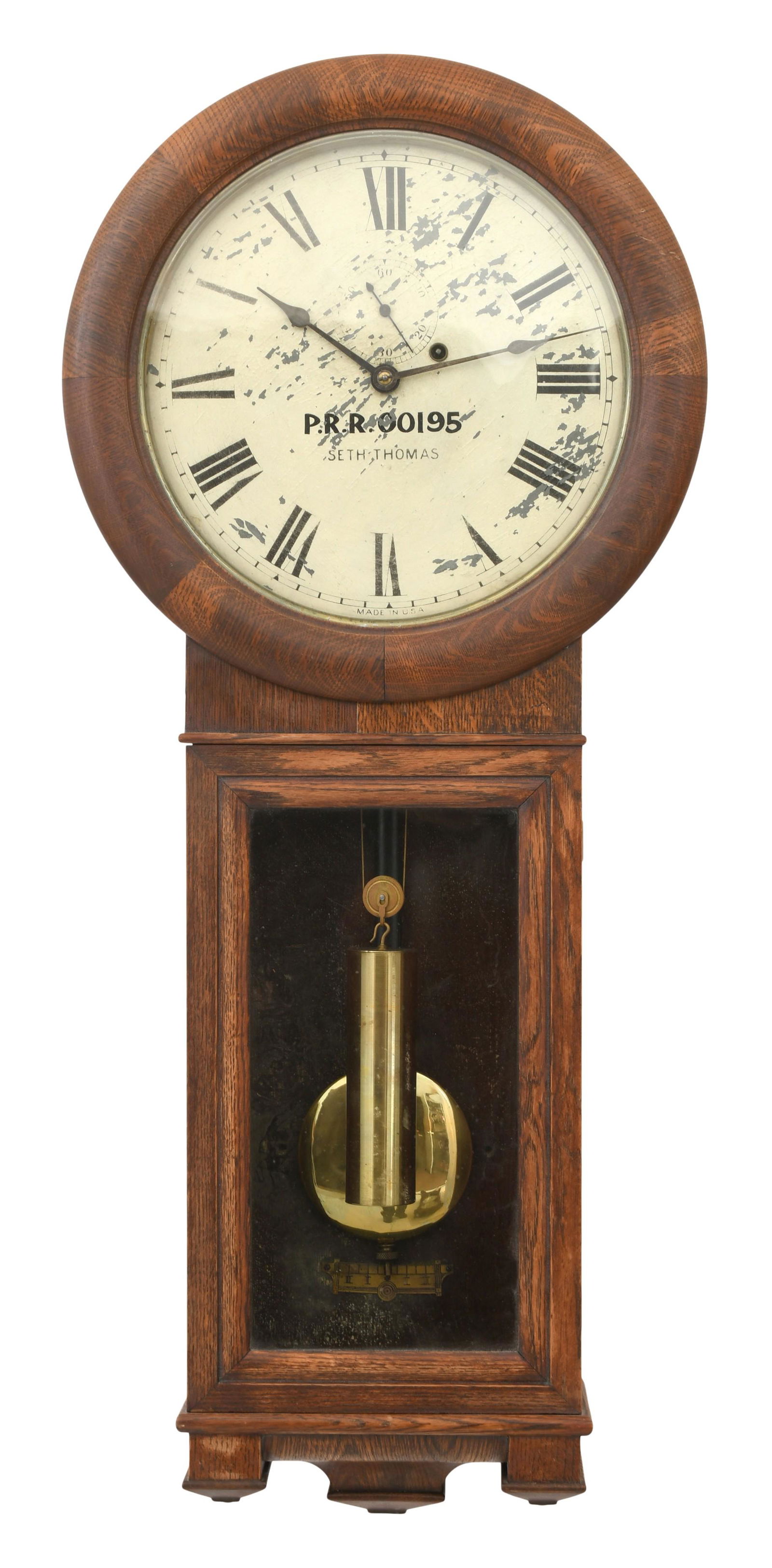 Seth Thomas "Regulator No. 2" Wall Clock, Pennsylvania Railroad (1 of 9)