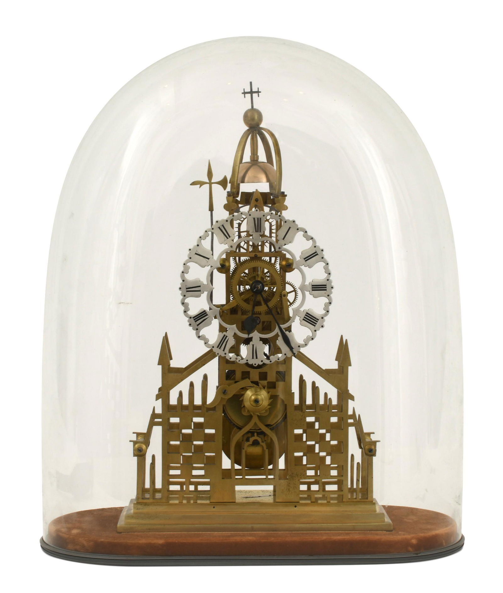 Early 20th Century Fusee Skeleton Clock with Passing Strike (1 of 7)