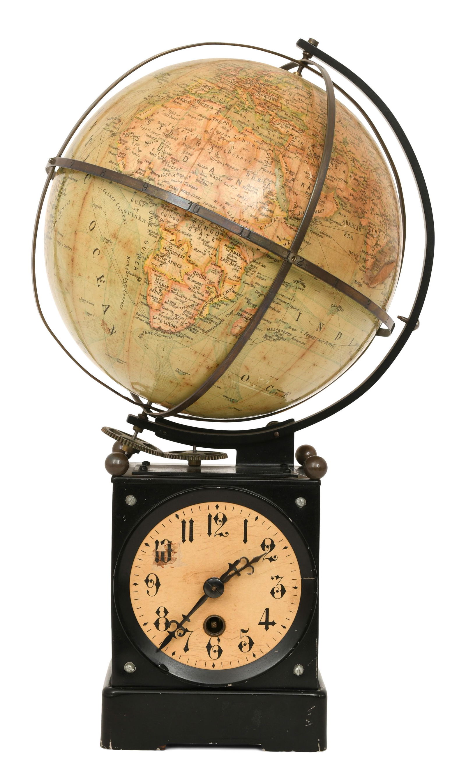 German Terrestrial Globe Clock (1 of 7)