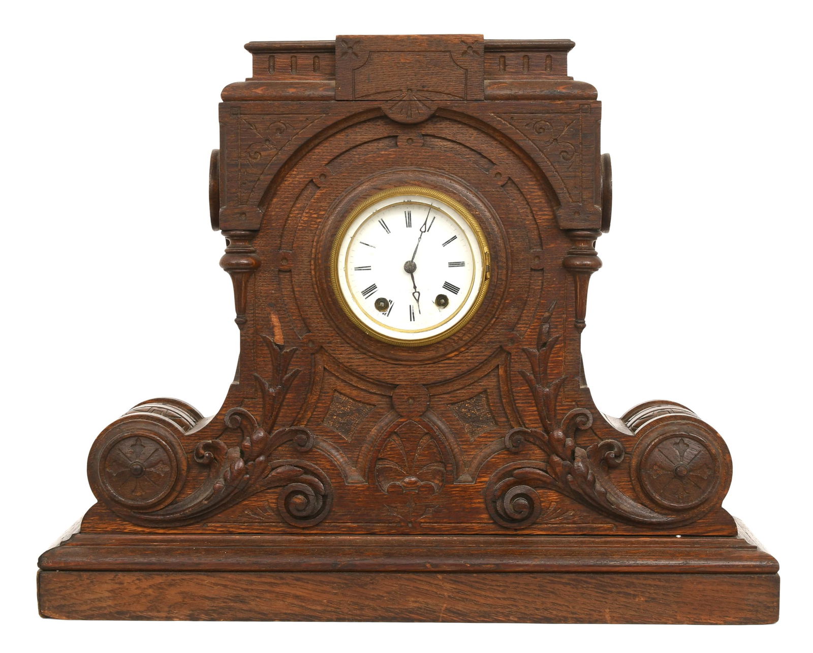 Seth Thomas Sons & Co. Oak Mantel Clock (1 of 6)