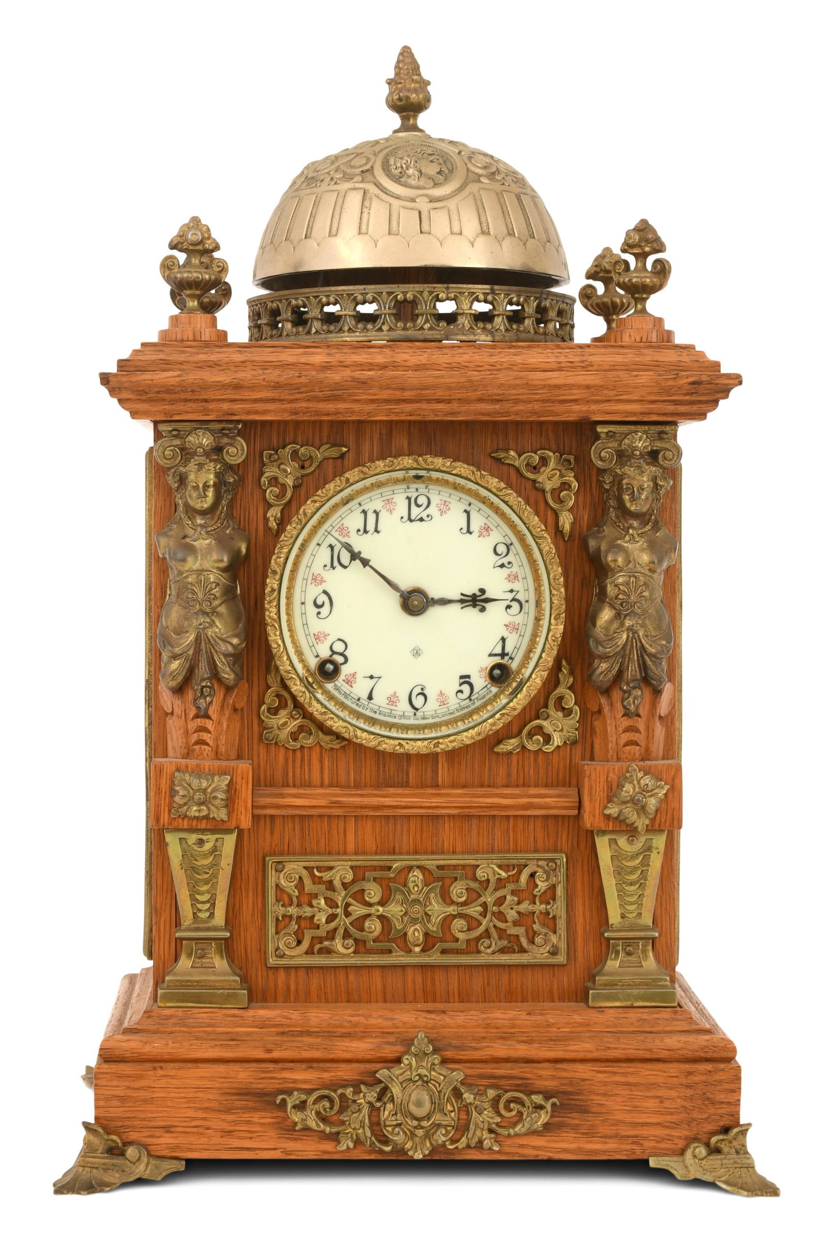 Ansonia Clock Co. "Cabinet Antique No. 1" Mantel Clock (1 of 8)