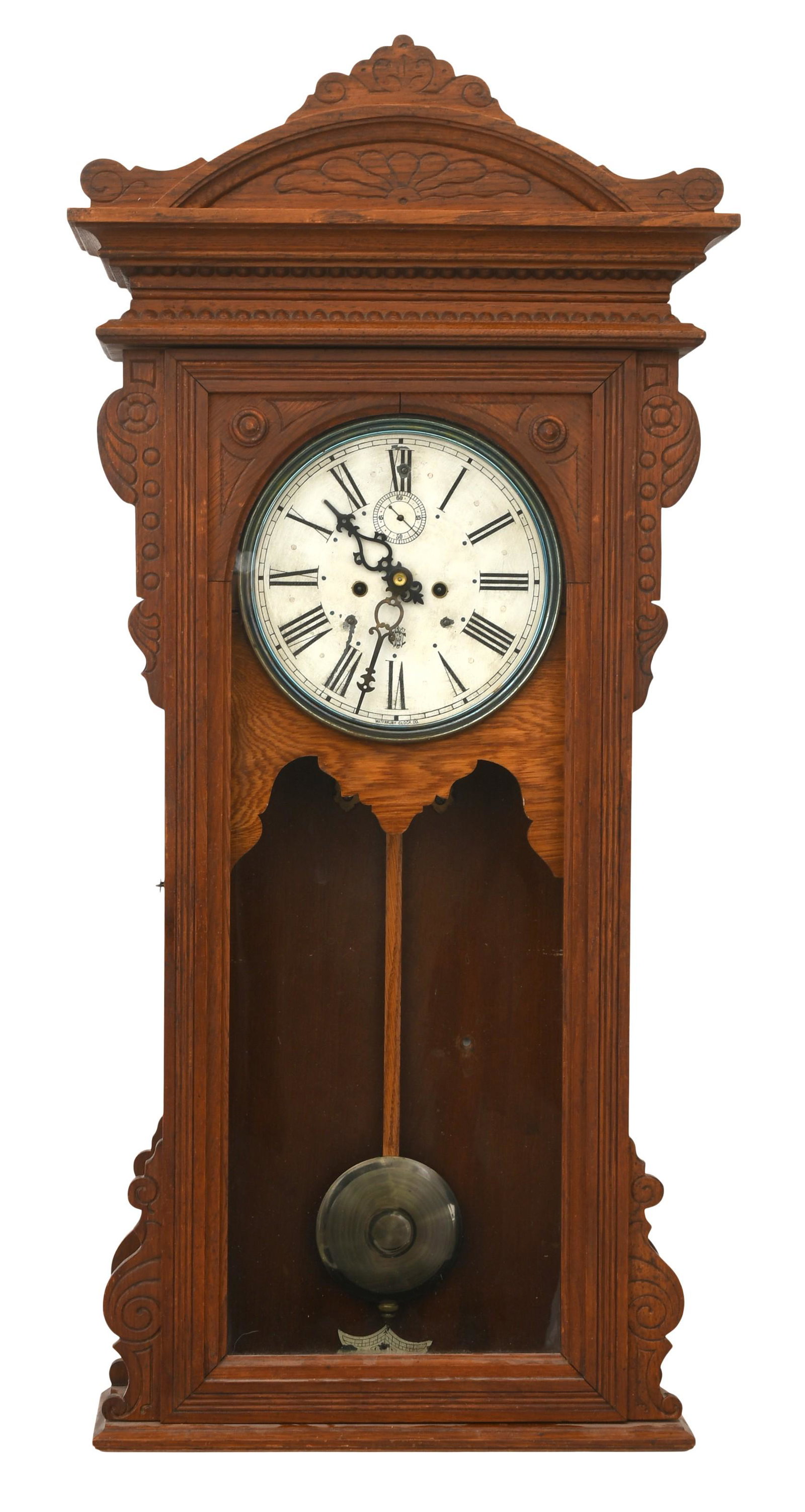 Waterbury Clock Co. "Regulator No. 57" Wall Clock (1 of 8)