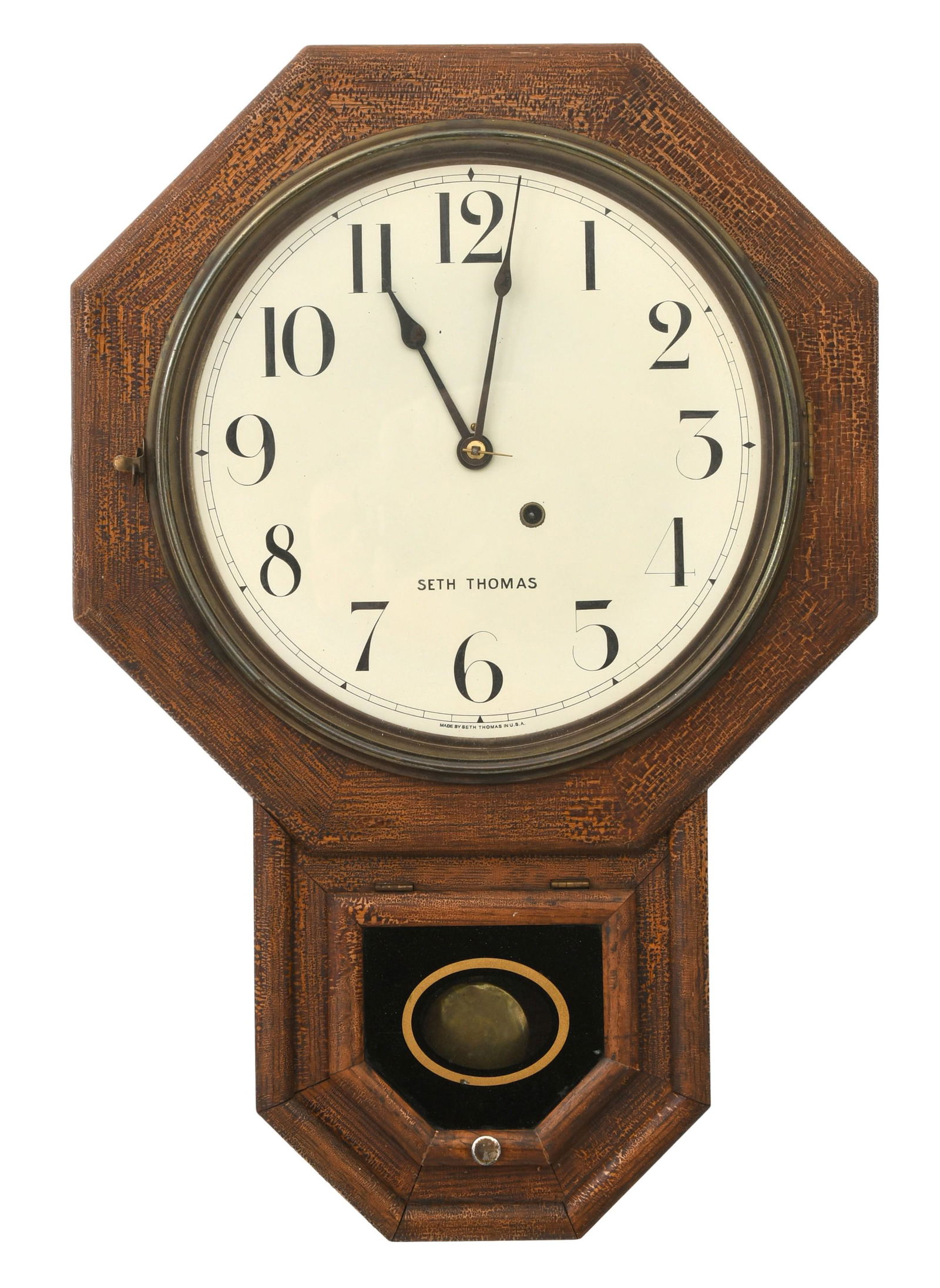 Seth Thomas "Drop Octagon" Wall Clock, Union Pacific Railroad (1 of 8)