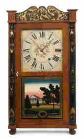 Riley Whiting Wood Works Splat & Column Shelf Clock (1 of 9)