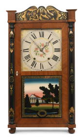 Riley Whiting Wood Works Splat & Column Shelf Clock (1 of 9)