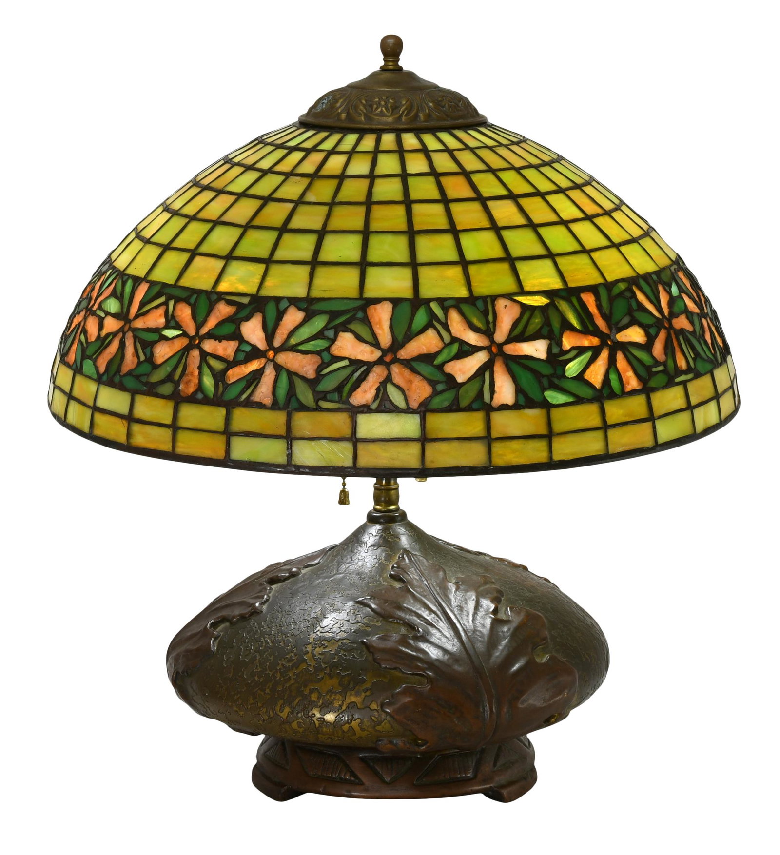 Unique Art Glass & Metal Co. Floral Table Lamp (1 of 5)