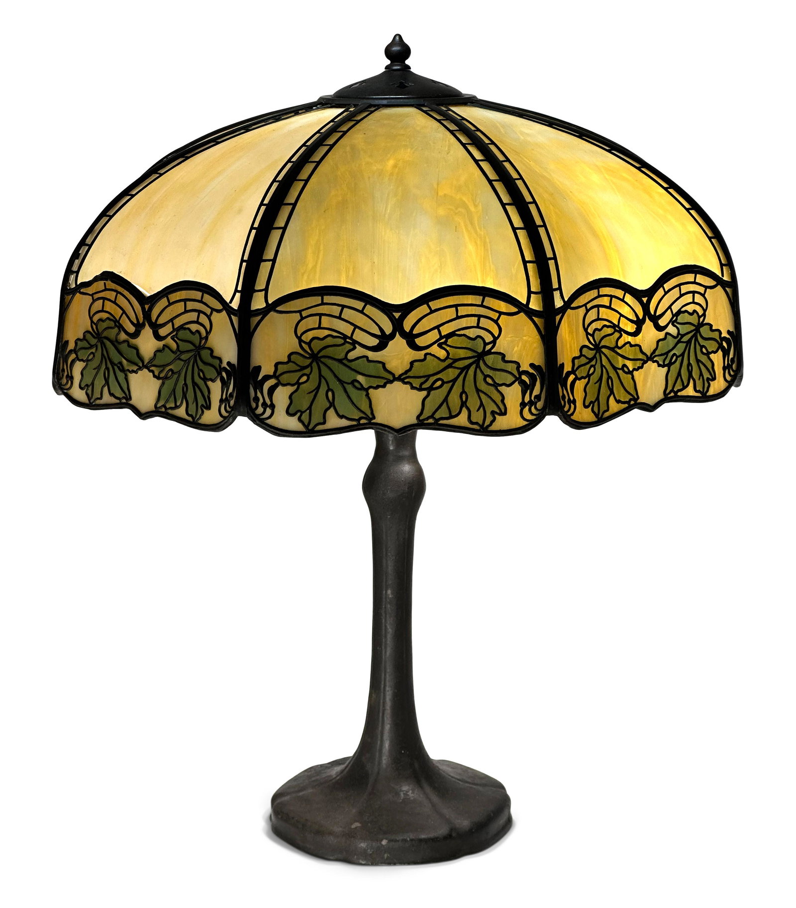 Handel "Maple Leaf" Overlay Table Lamp (1 of 6)