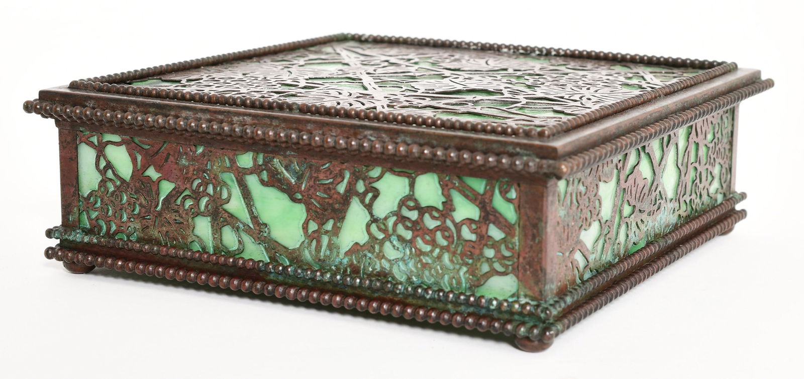 Tiffany Studios "Grapevine" Handkerchief Box (1 of 5)