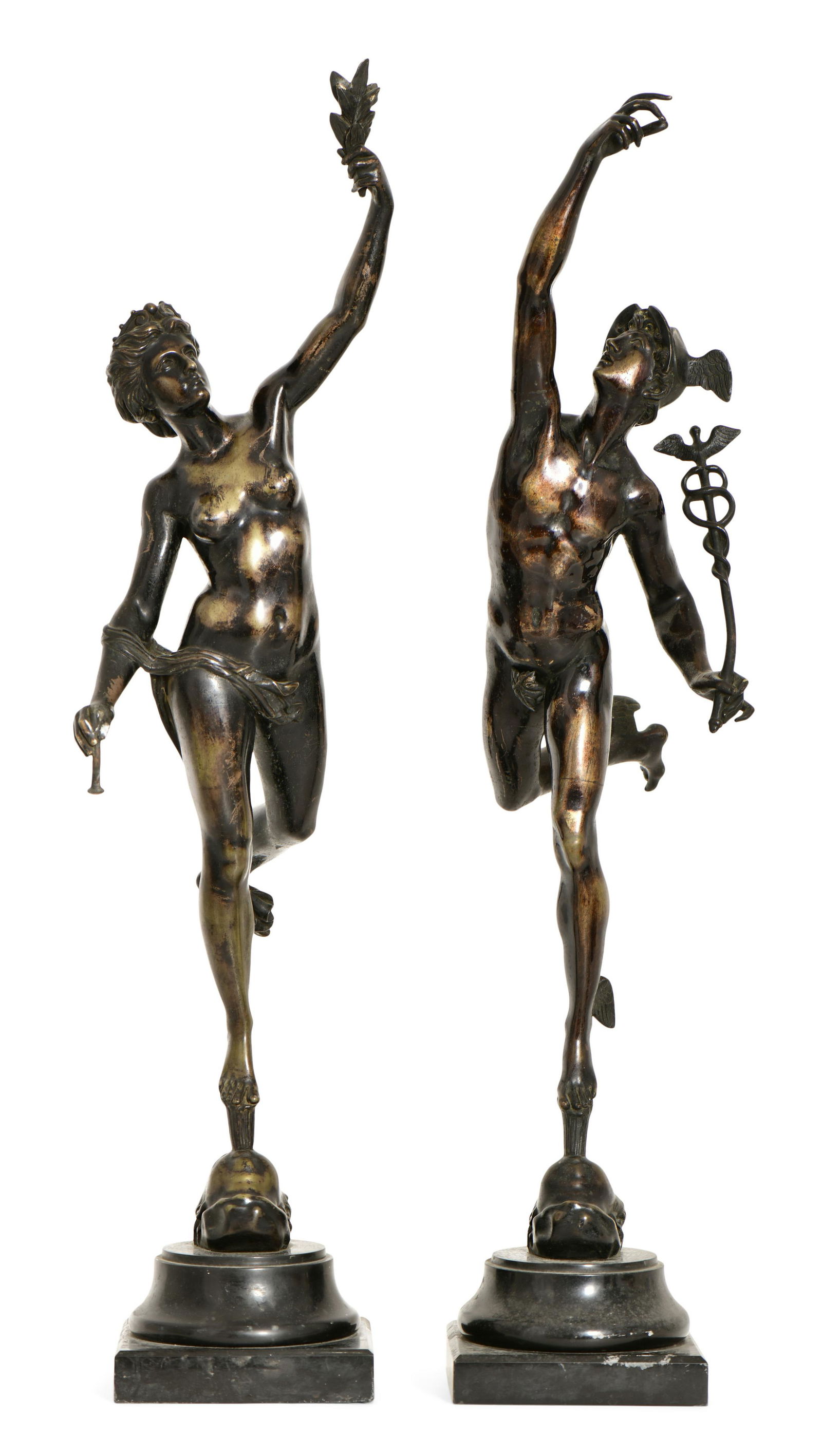 After Giambologna (Italian/Flemish, 1529-1608), "Mercury" & "Iris" (1 of 8)