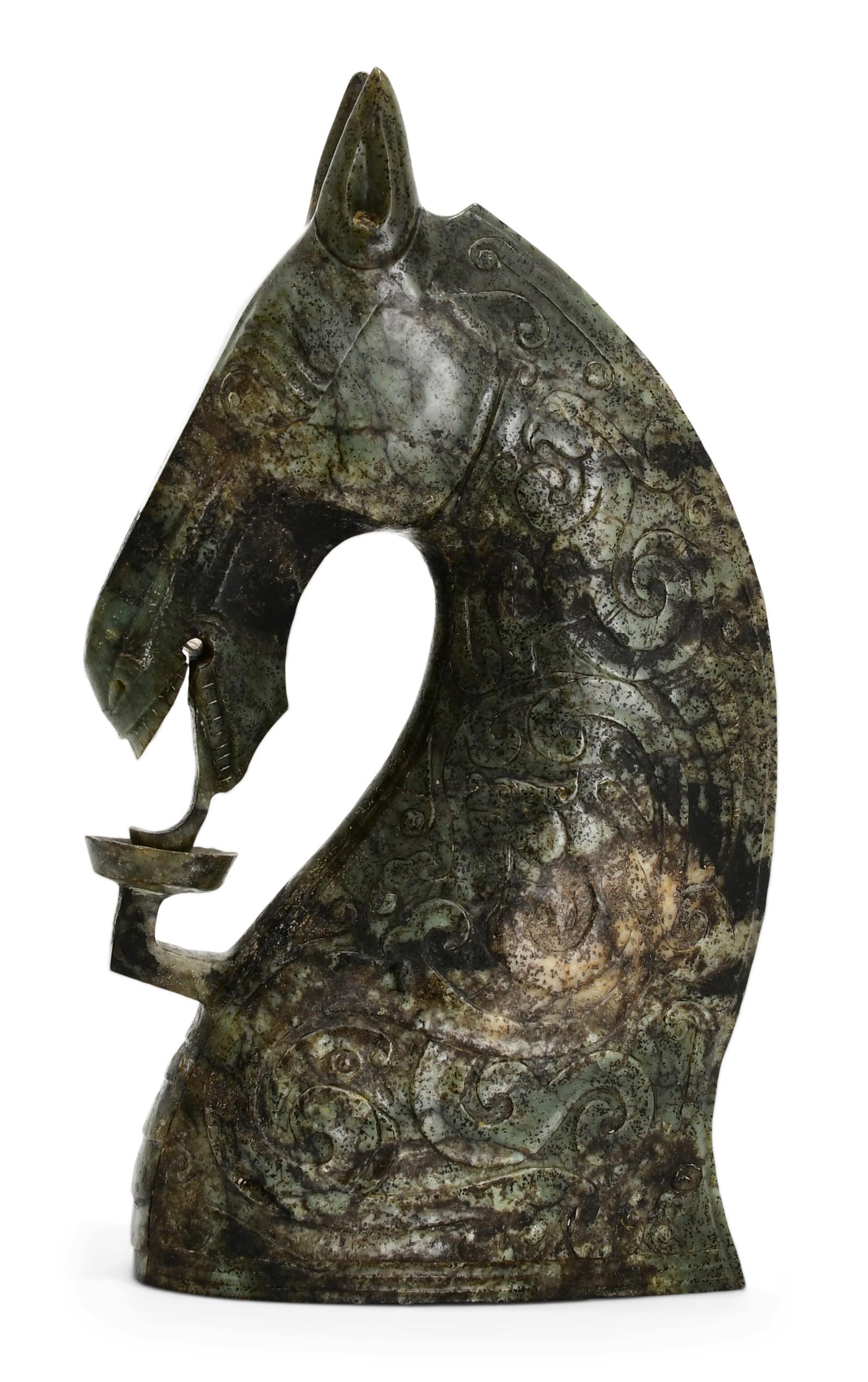 Asian Carved Stone Horse Head (1 of 8)