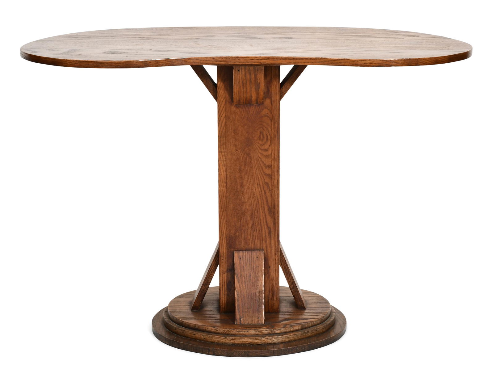 American Oak Kidney-Form Table (1 of 4)
