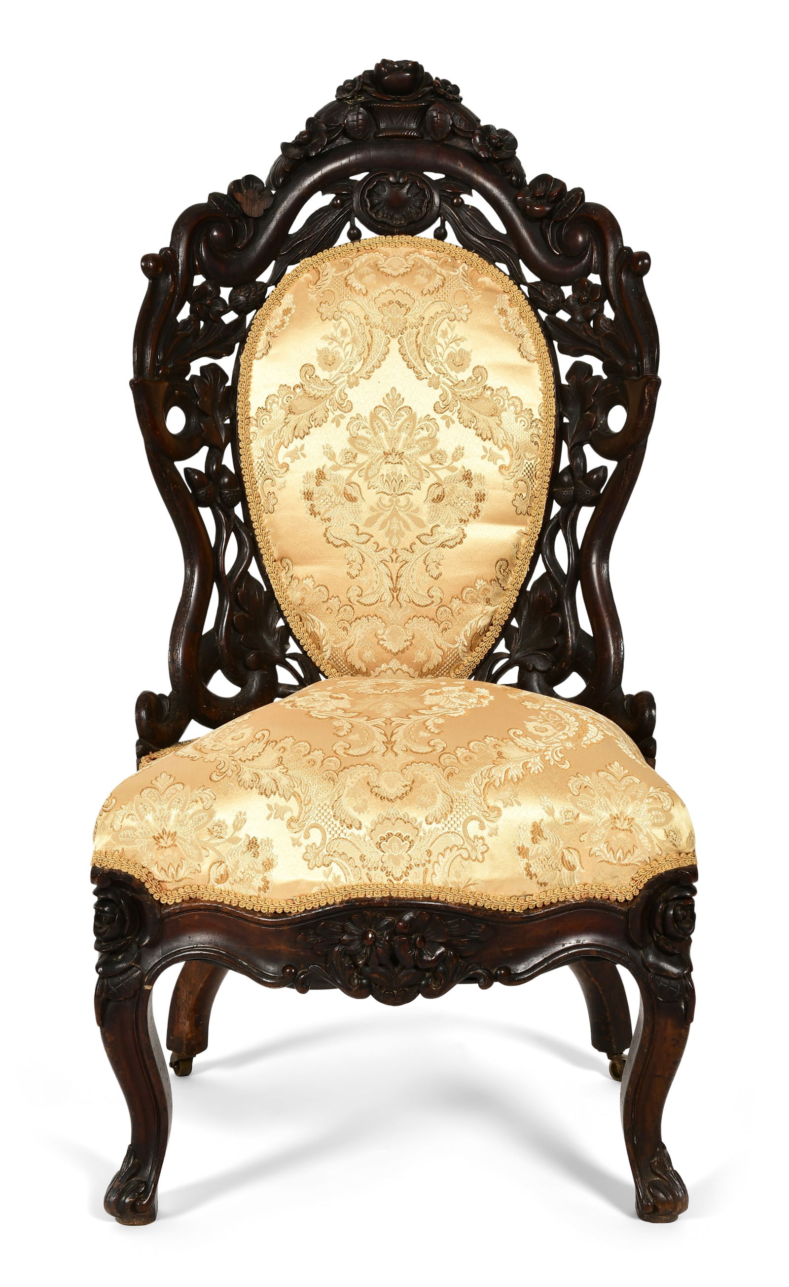 John H. Belter (1804-1863), "Fountain Elms" Side Chair (1 of 6)