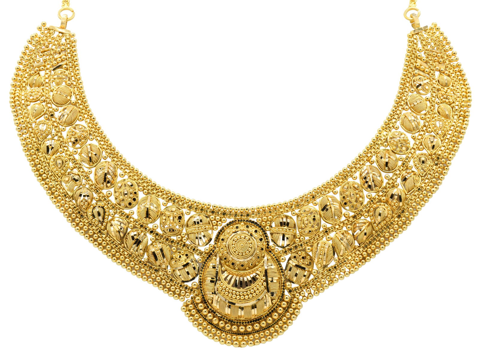 22 Karat Yellow Gold Indian Necklace (1 of 2)