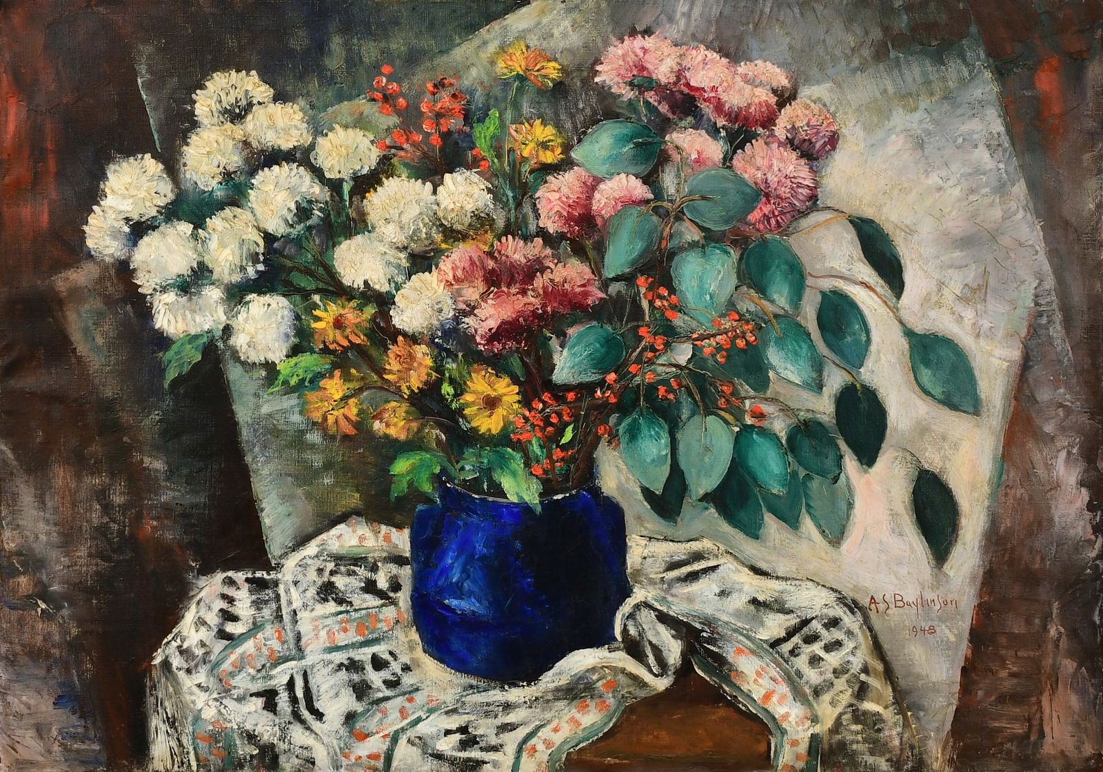 Abraham Solomon Baylinson (Russian/American, 1882-1950), Floral Still Life (1 of 4)