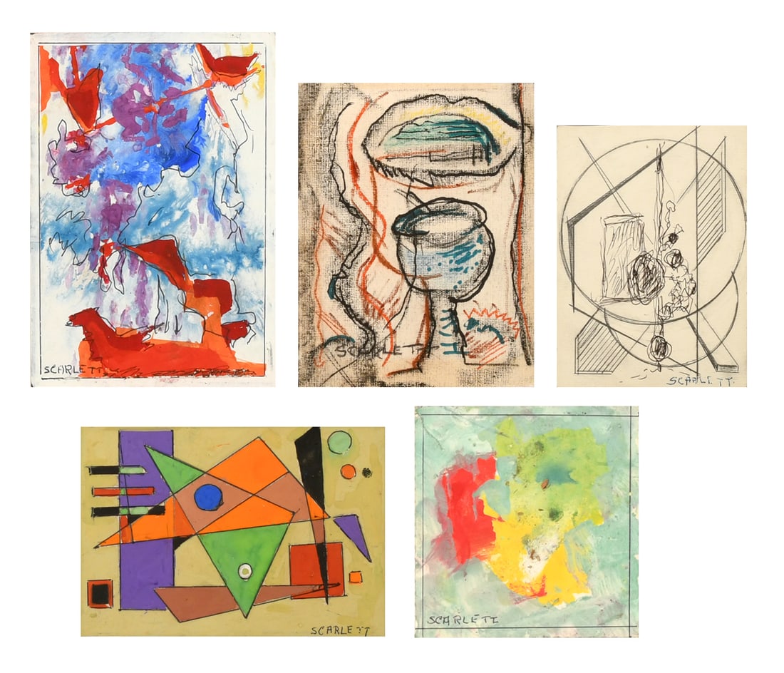 Rolph Scarlett (American, 1889-1984), Five Untitled Works (1 of 12)