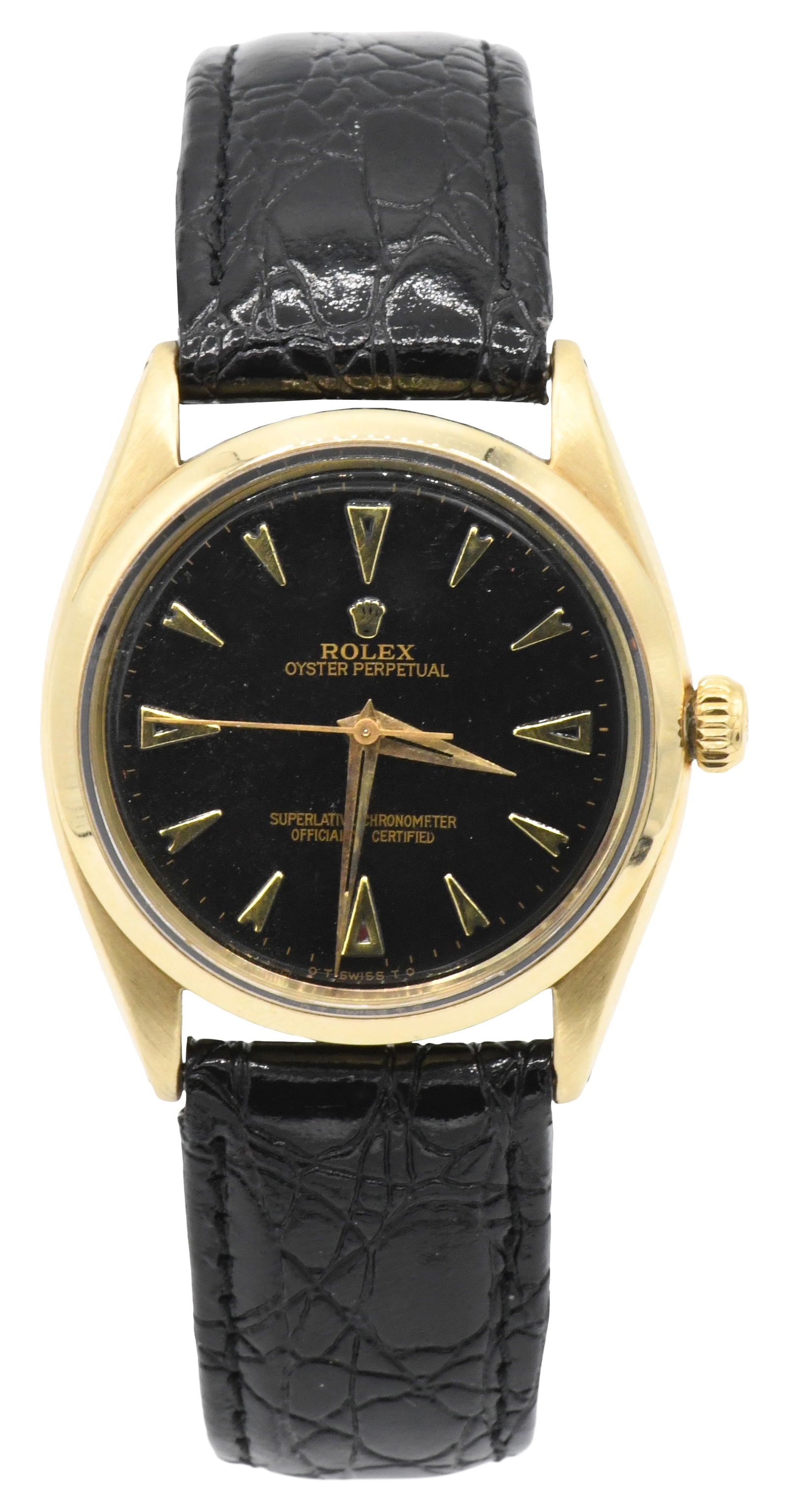 Rolex Oyster Perpetual, Reference 6564, 14K Gold Wristwatch, Circa 1960 (1 of 3)