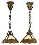 Pair of Bradley & Hubbard Arts & Crafts Hanging Lights