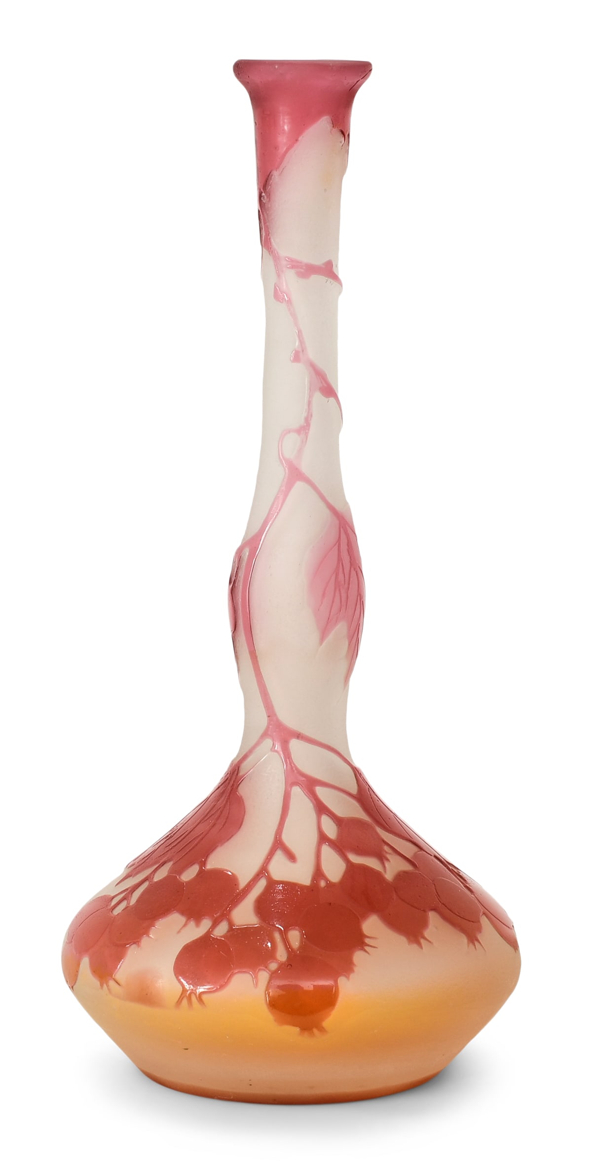 Émile Gallé Cameo Glass "Berries" Vase (1 of 5)