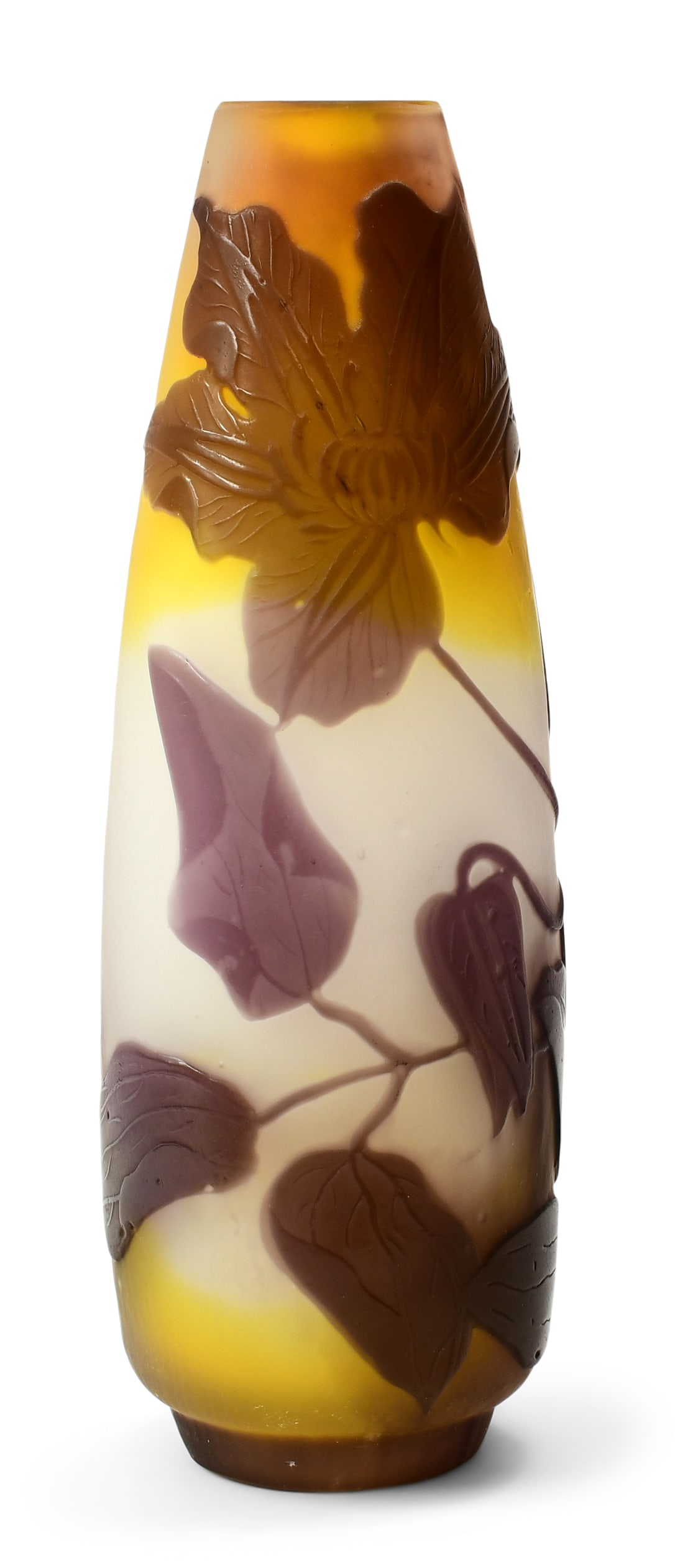 Émile Gallé Cameo Glass "Iris" Vase (1 of 3)