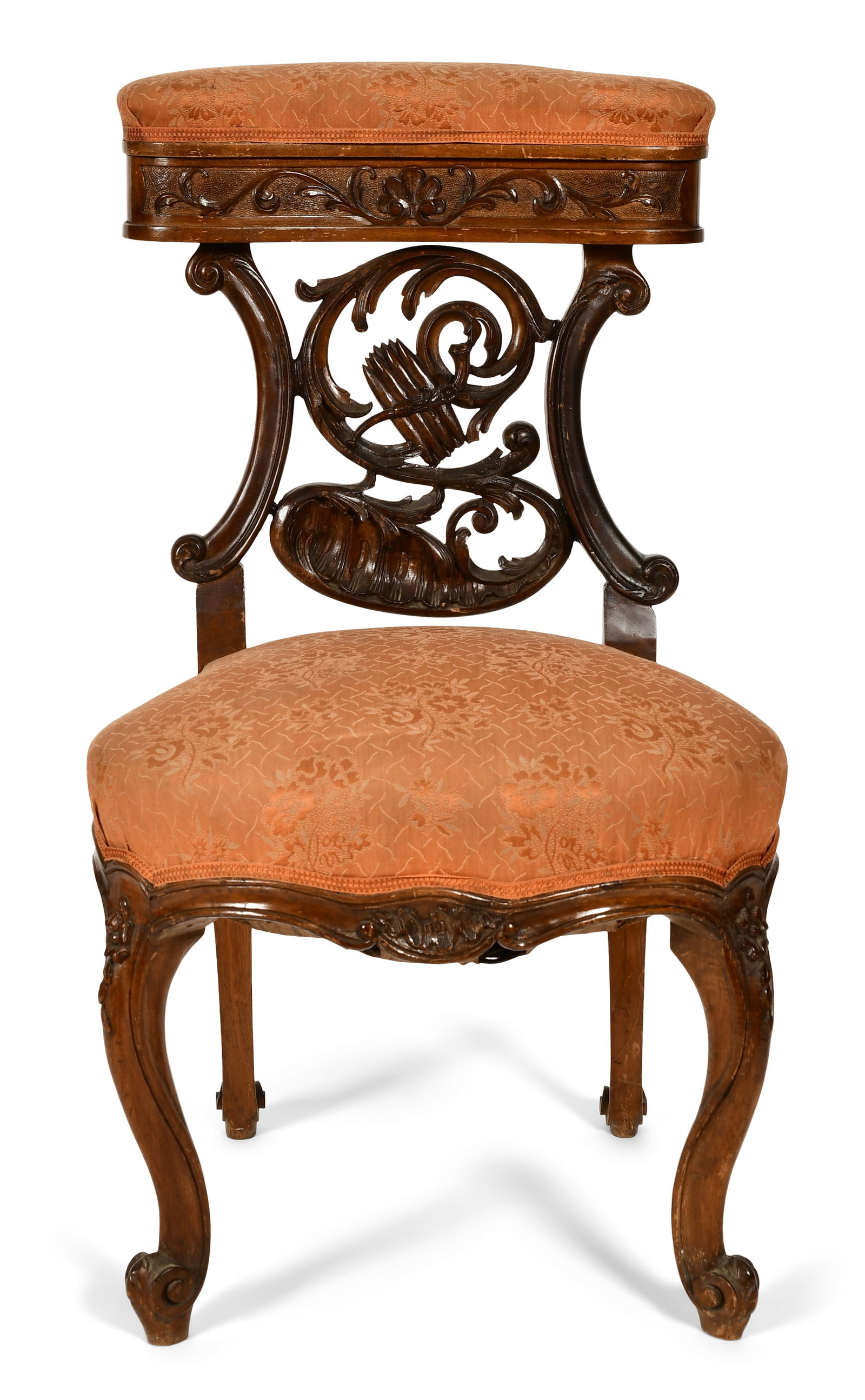 American Victorian Walnut Smoking Chair (1 of 4)