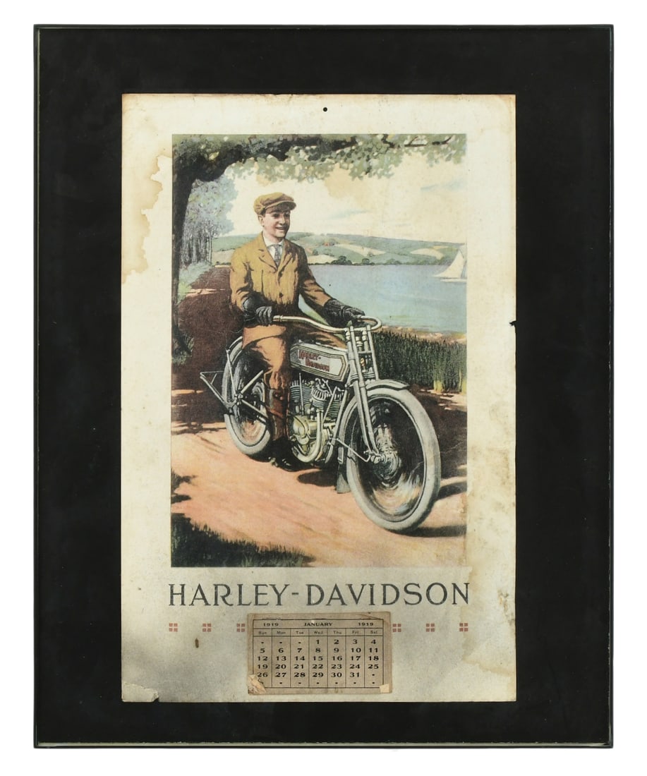 Harley-Davidson 1919 Advertising Calendar: Harley-Davidson 1919 Advertising Calendarearly 20th century20 x 16 inchesProvenance: The Harold F. Wright Estate, McPherson, Kansas