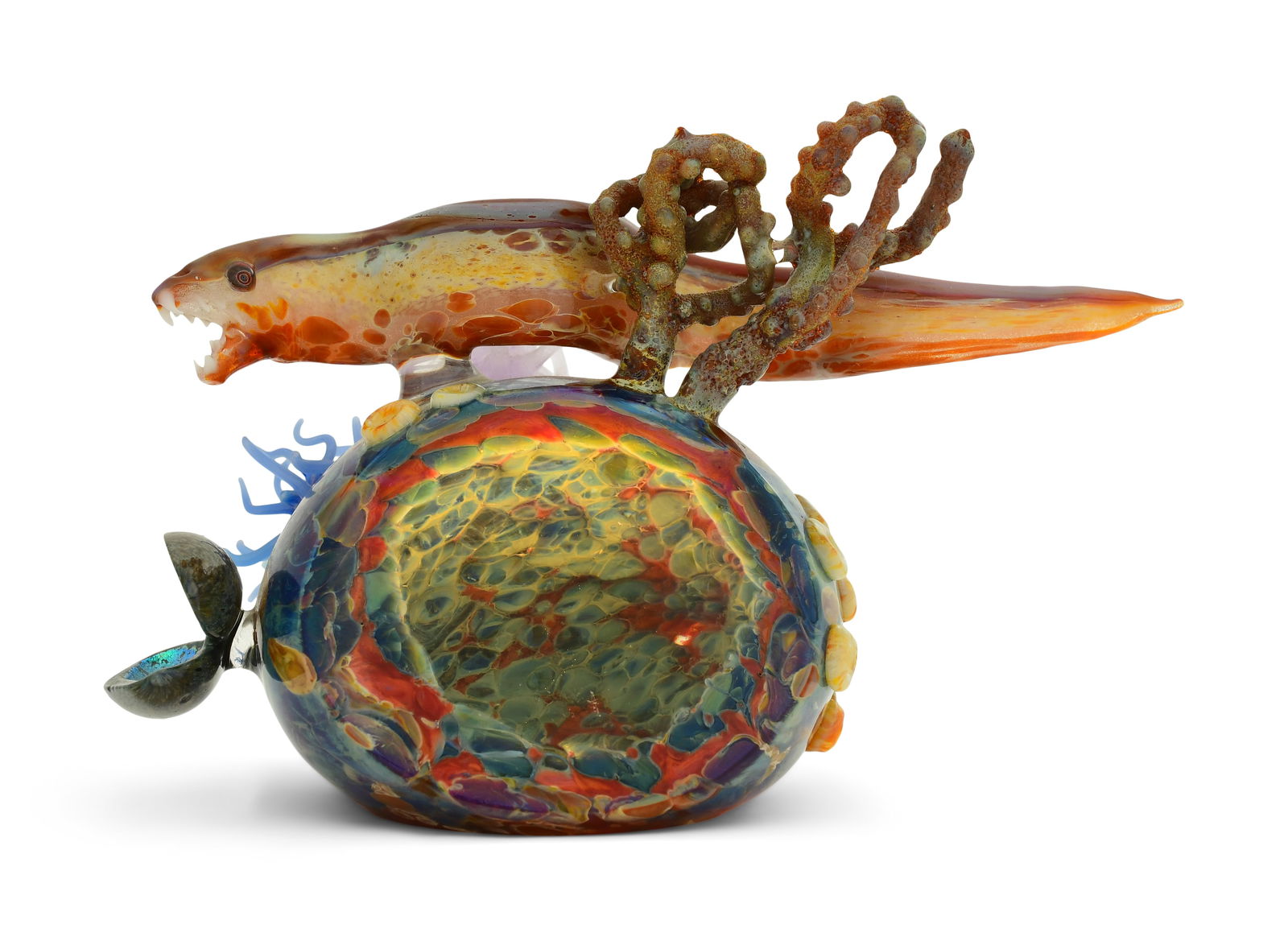 Milon Townsend, Ryan Higgins, "That's A Moray" Art Glass Paperweight (1 of 6)