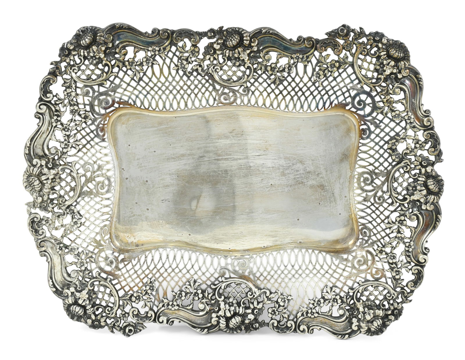 Bigelow, Kennard & Co. Sterling Silver Reticulated Bread Tray (1 of 5)
