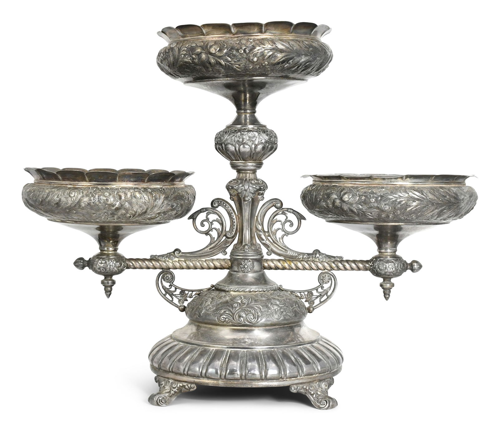 Simpson, Hall, Miller & Co. Silverplated Epergne (1 of 7)