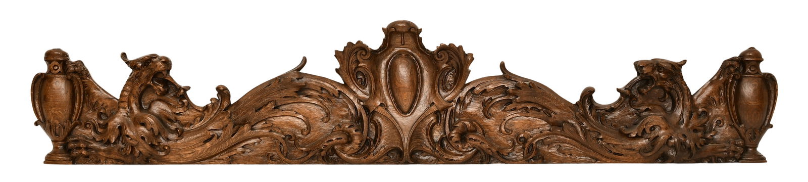 Large American Oak Figural Carving (1 of 4)